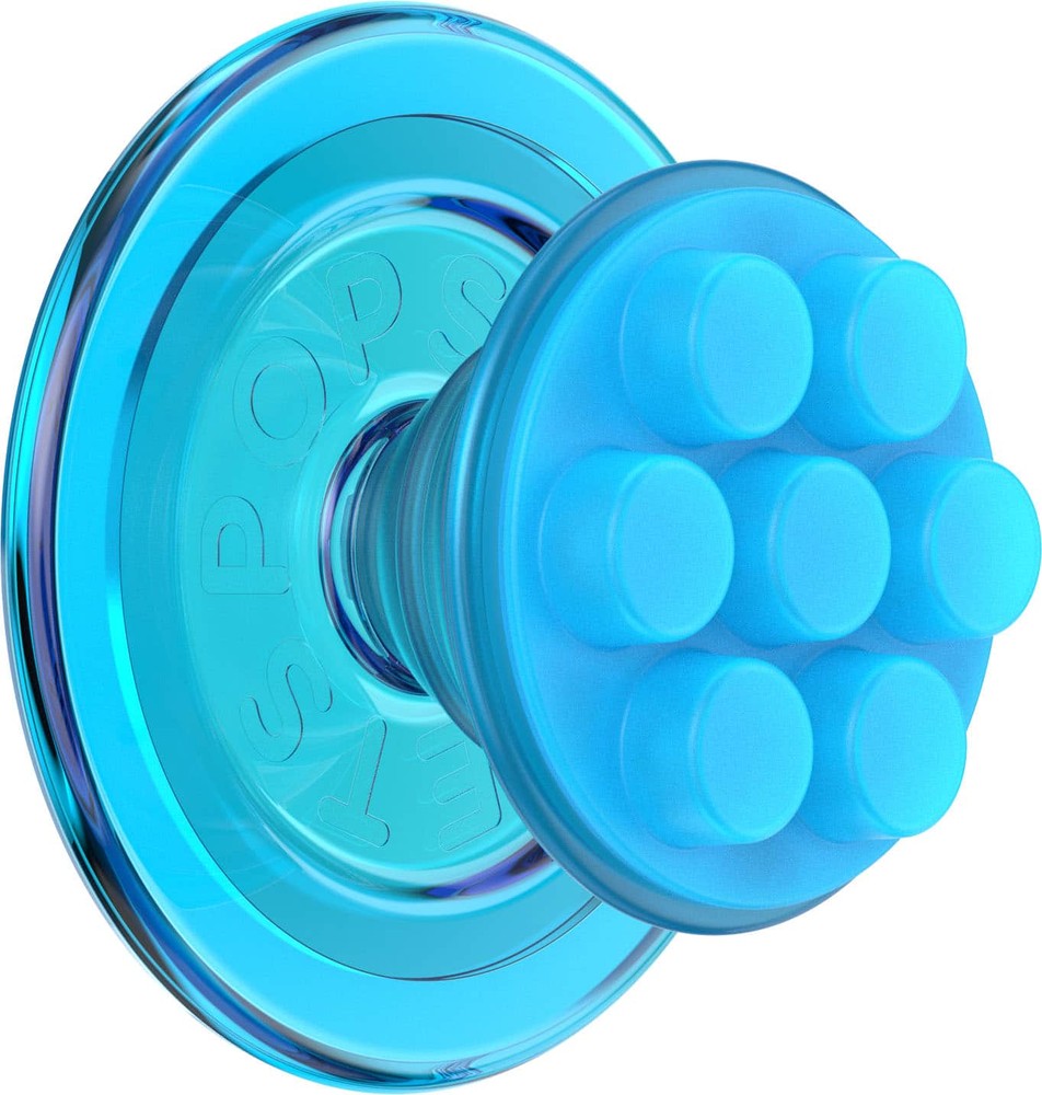 PopSockets - MagSafe PopGrip Universal Magnetic Grip Stand with Adapter Ring for Cell Phones - Blue