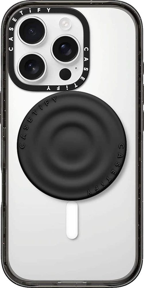 CASETiFY - Snappy Ripple Grip Stand - Black