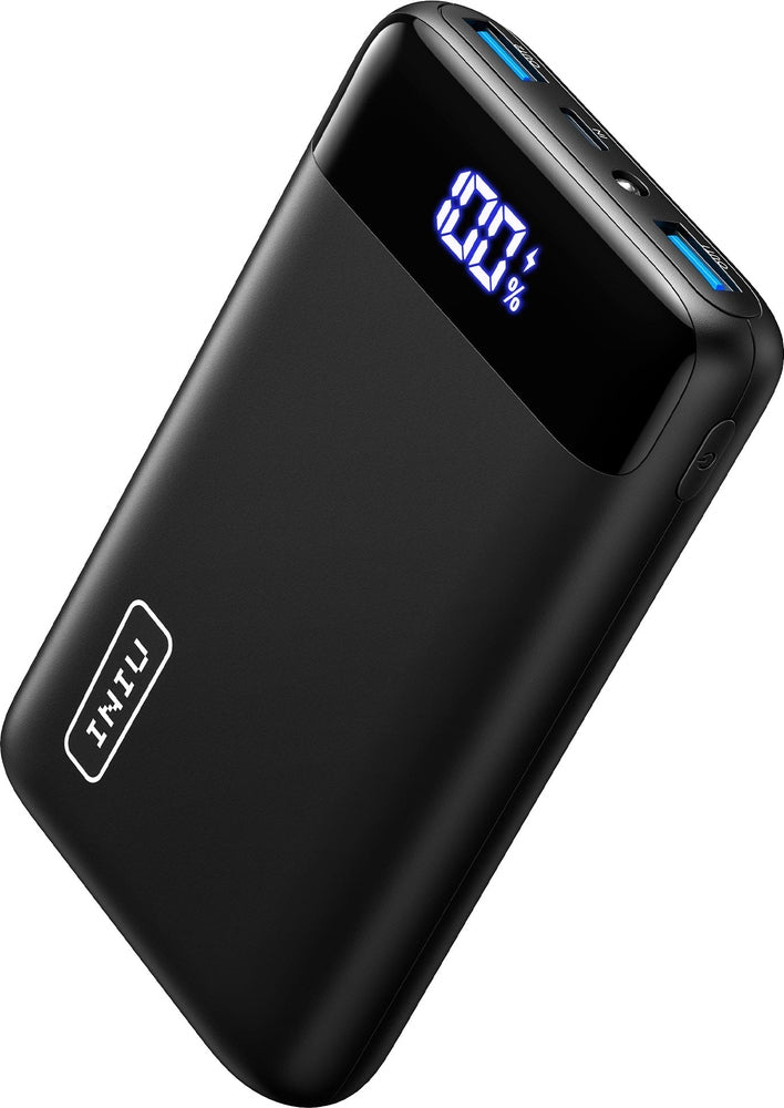 INIU - 22.5W Fast Charging 20000 mAh Power Bank USB C in out Portable Charger with LED Display for iPhone Samsung and More - Black