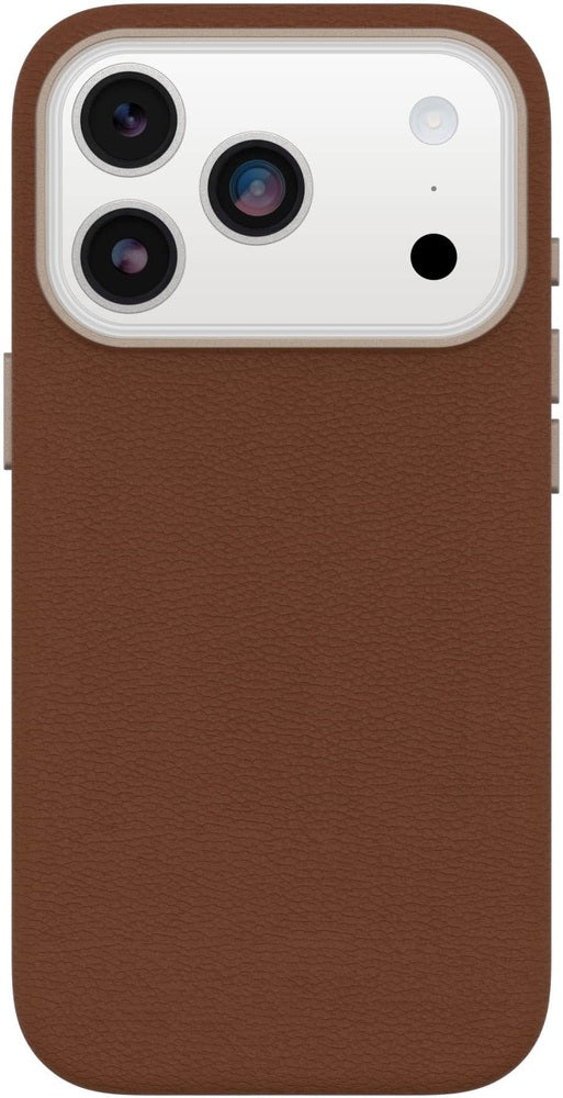 OtterBox - Symmetry Series Cactus Leather Hard Shell for iPhone 17 Pro - Desert Saddle