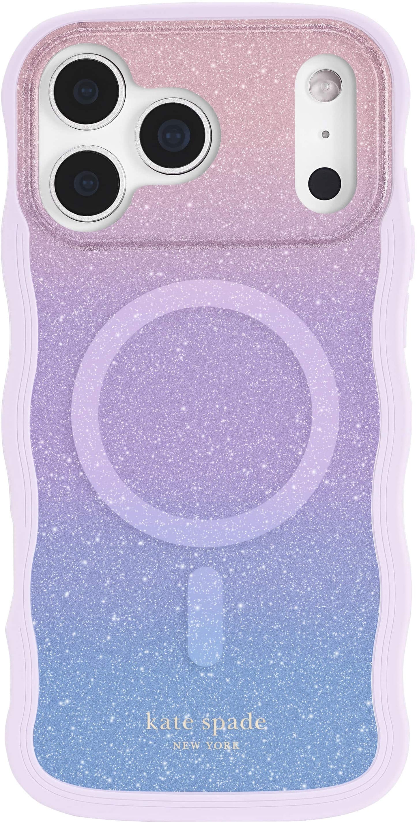 kate spade new york - Wavy Case with MagSafe for Apple iPhone 17 Pro Max - Opal Glitter