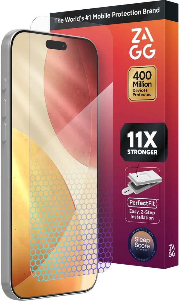 ZAGG - XTR 5 Blue Light Glass Screen Protector for Apple iPhone 17 Pro Max - Clear