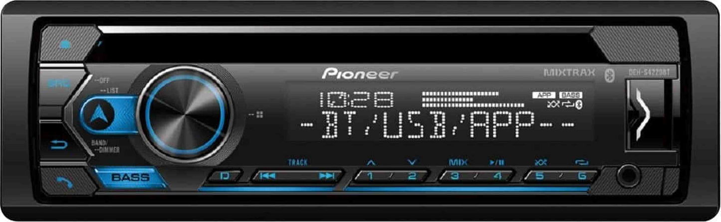 Bluetooth CD Receiver with Alexa Built-in when Paired with Pioneer Smart Sync app - Black