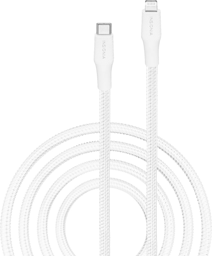 Insignia - 10' USB-C to Lightning Charge-and-Sync Cable - Moon Gray