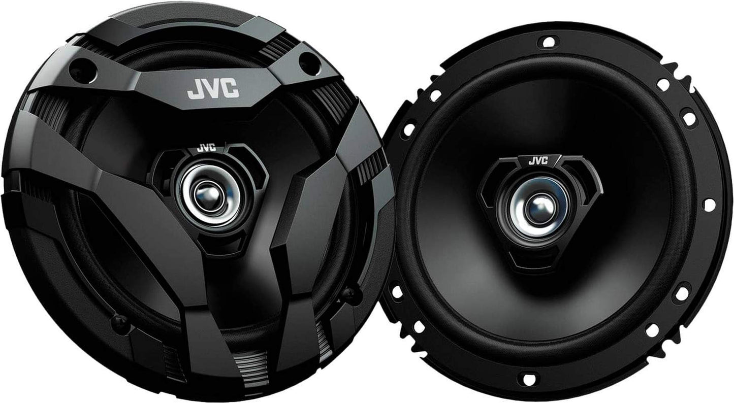 JVC - DF Series 6-1/2" 2-Way Direct Fit Car Speakers 300 Watts Max - Black