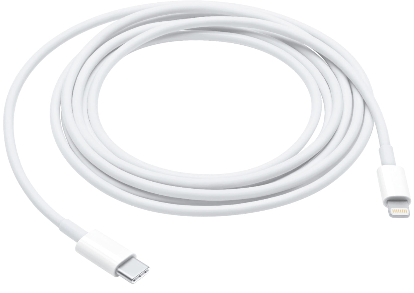 - 6.6' (2M) USB Type C-to-Lightning Charging Cable - White