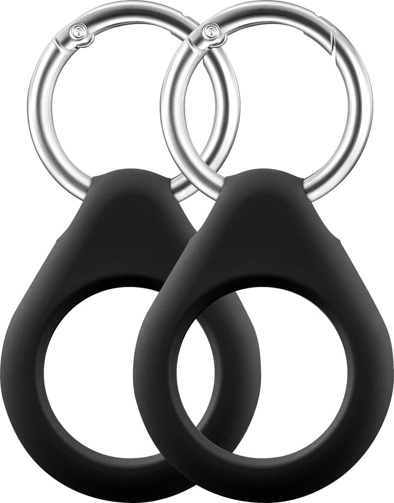 Insignia - Key Ring Case for AirTag (2-Pack) - Black