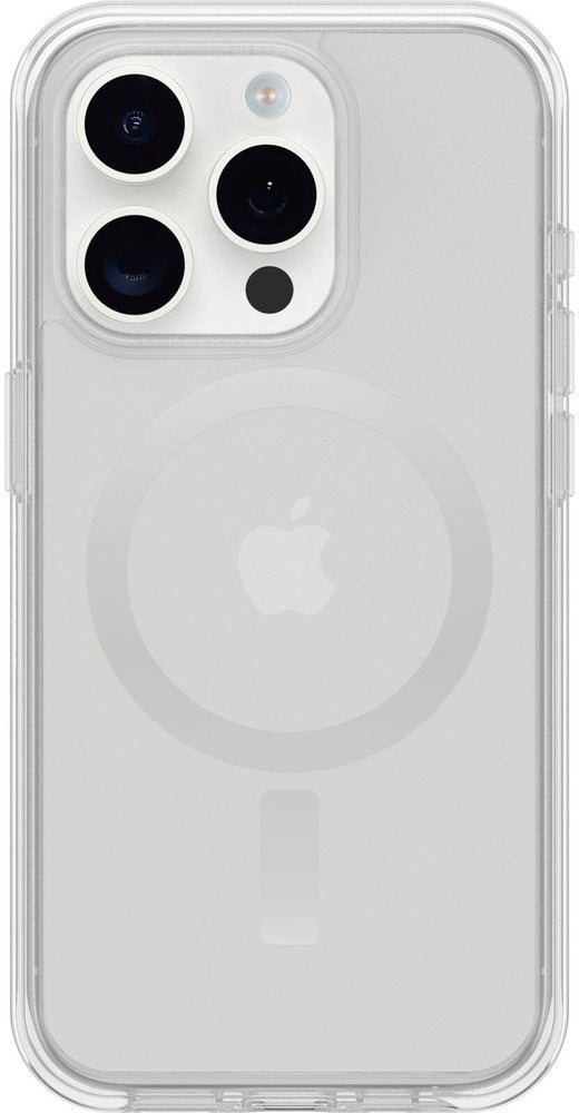 OtterBox - Symmetry Series Hard Shell for MagSafe for Apple iPhone 15 Pro - Clear