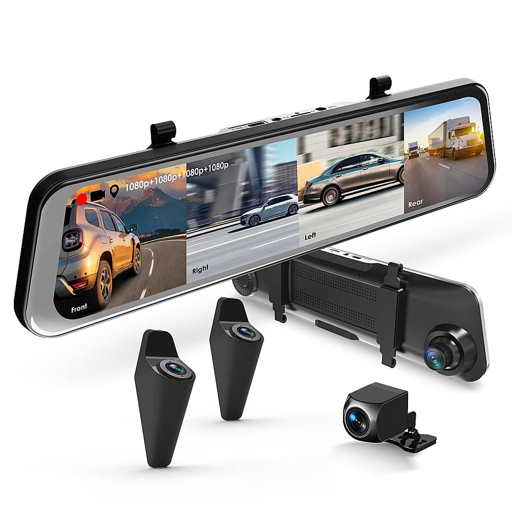 Rexing - M2-4 Quad Dash Cam 1080p with ADAS BDS - Black