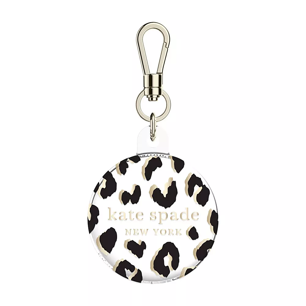 kate spade new york - Keychain Holder for Airtag - City Leopard