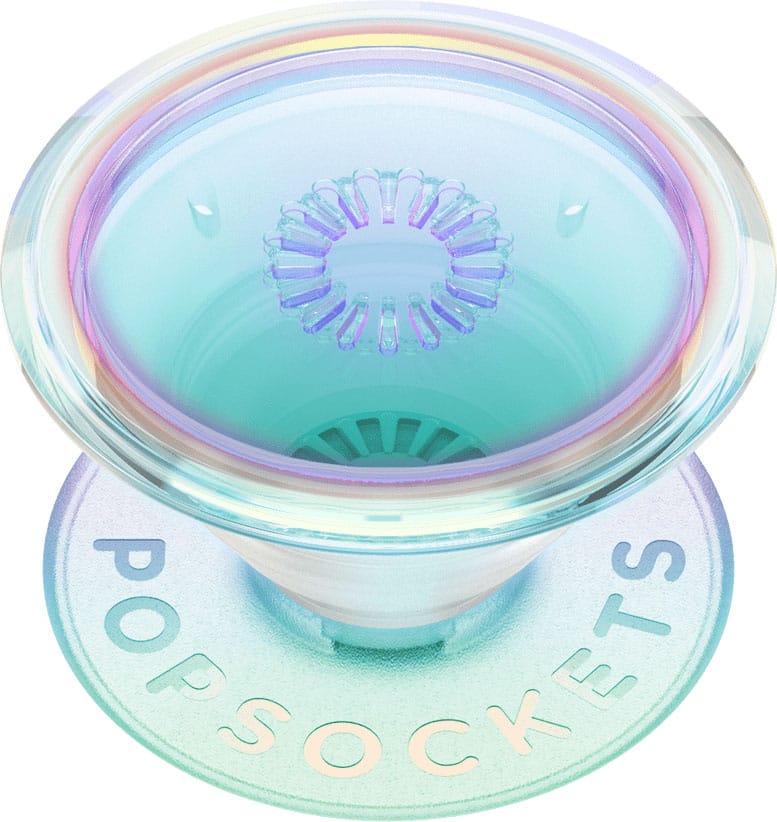 PopSockets - Adhesive PopGrip Universal Grip Stand for Cell Phones - Opalescent Clear