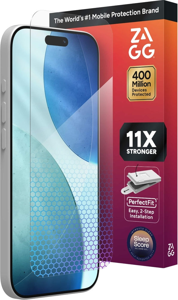 ZAGG - XTR 5 Blue Light Glass Screen Protector for iPhone 17 - Clear