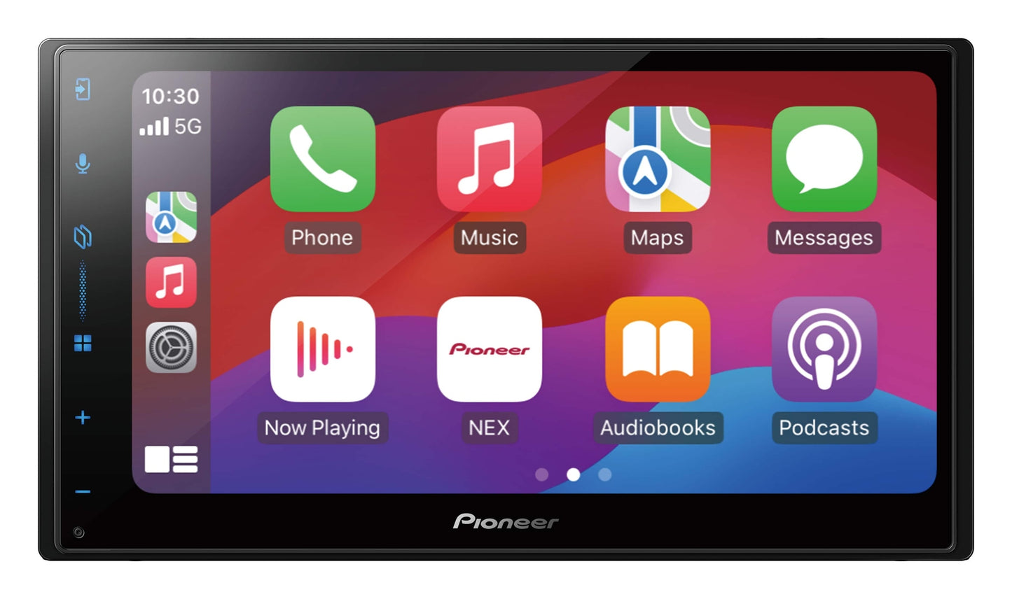 Pioneer - 6.8" Wired Android Auto and Wired Apple CarPlay Bluetooth Digital Media (DM) Receiver Maestro Compatible HD Radio - Black