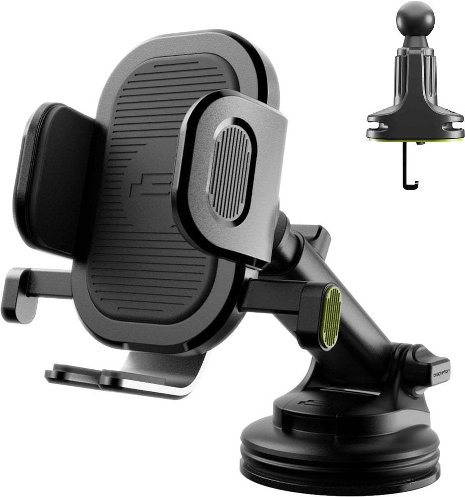 Bracketron - OneClick Ext Window Dash Vent Mount for most cell phones - Black