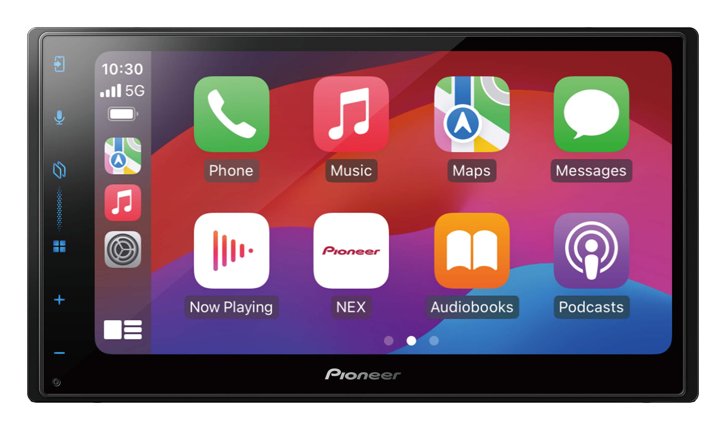 Pioneer - 6.8" Wireless Android Auto and Apple CarPlay Bluetooth Digital Media (DM) Receiver - Black
