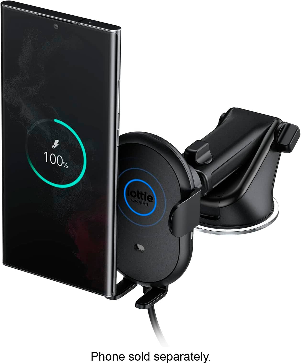 iOttie - Auto Sense 2 Wireless Dashboard Windshield Car Mount - Black