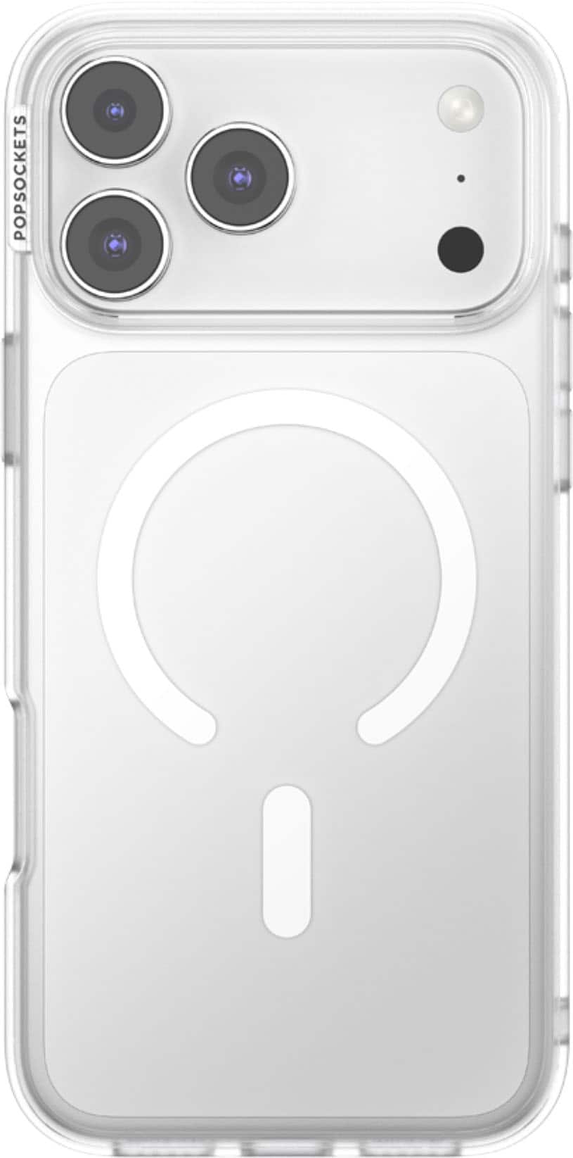 PopSockets - MagSafe PopCase for Apple iPhone 17 Pro Max Case with Customizable Graphic Case Insert (digital code) - Clear