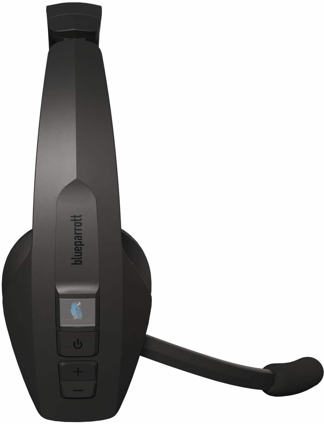 BlueParrott - Pro B450 Wireless Bluetooth Mono Headset with 98 AI Voice Isolation Mics ANC audio and All-Day Comfort - Black