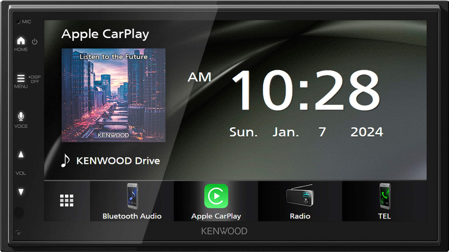 Kenwood - DMX5710S 6.8" - Wireless Apple CarPlay/ Android Auto Bluetooth Digital Media (DM) Receiver Maestro - Black