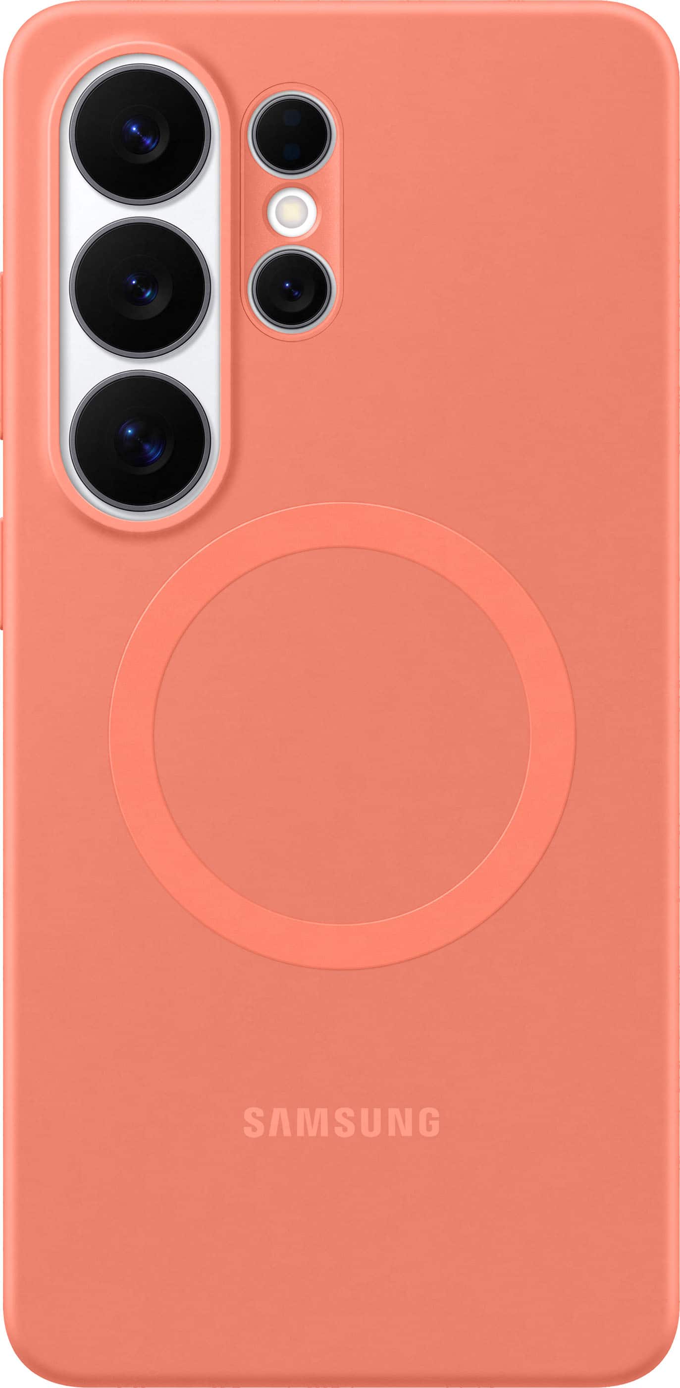 Samsung - Galaxy S26 Ultra Silicone Magnet Case - Coral Red