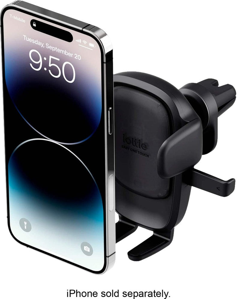 iOttie - Easy One Touch 6 Universal Air Vent Flush Mount for Mobile Phones - Black