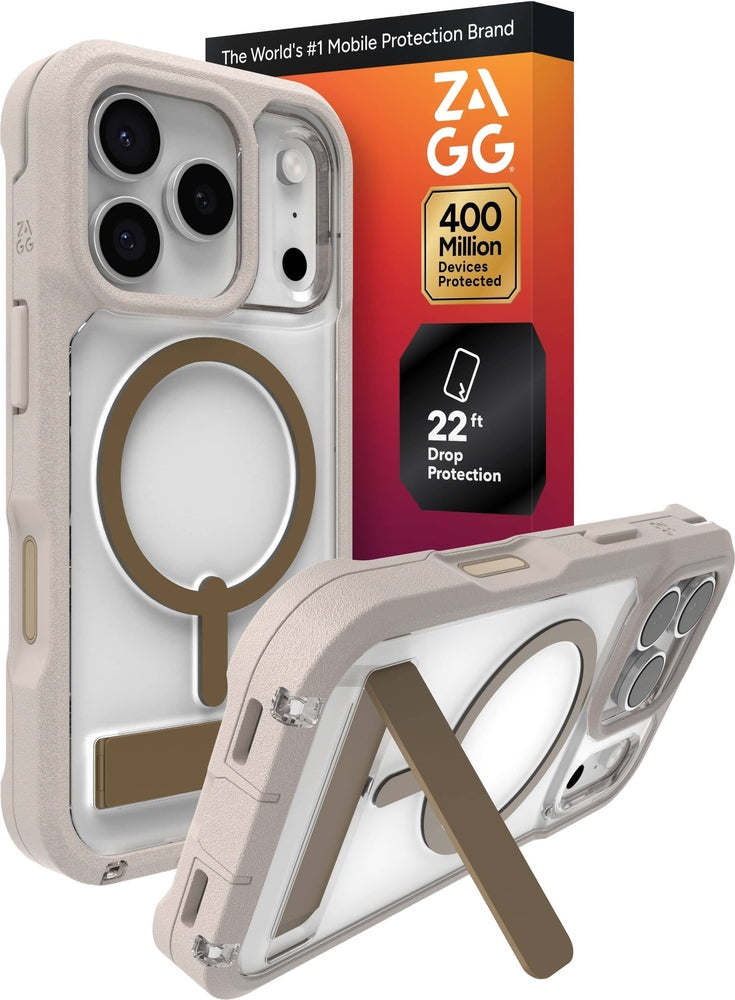 ZAGG - Rainier Snap with Kickstand for iPhone 17 Pro - Sandstone