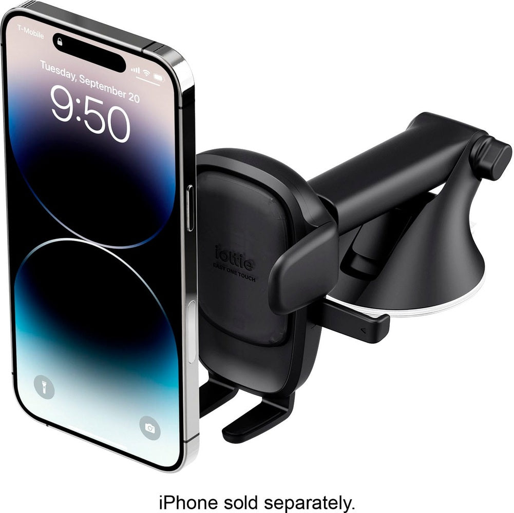 iOttie - Easy One Touch 6 Universal Dashboard Windshield Mount for Mobile Phones - Black