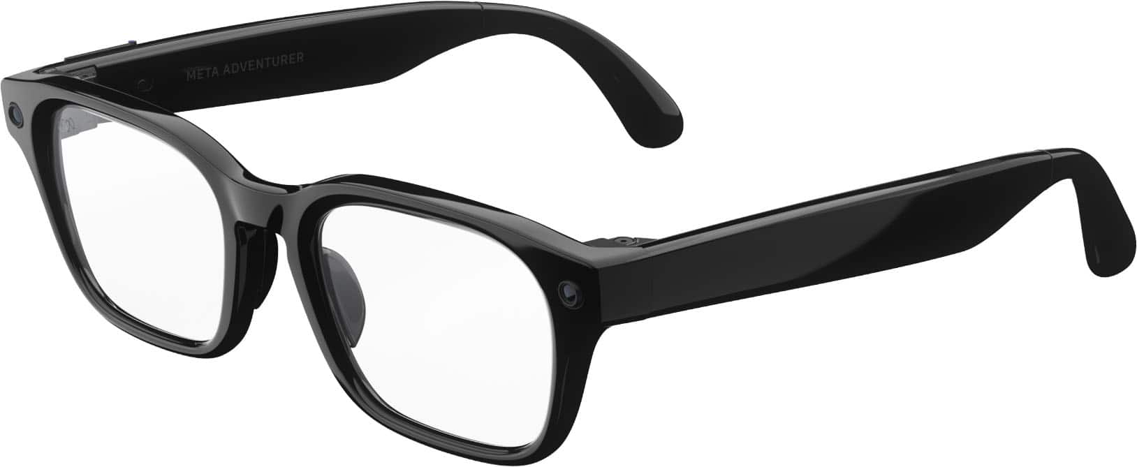 Adventurer - Smart AI glasses — Meta AI 12MP Camera Live Translate — Transitions Grey Lenses - Classic Black