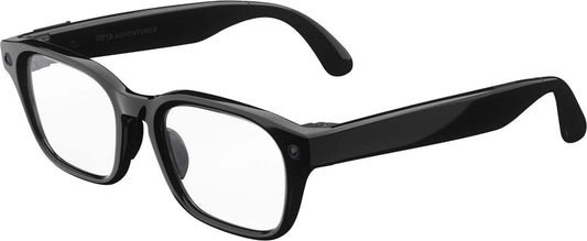 Adventurer - Smart AI glasses — Meta AI 12MP Camera Live Translate — Transitions Grey Lenses - Classic Black