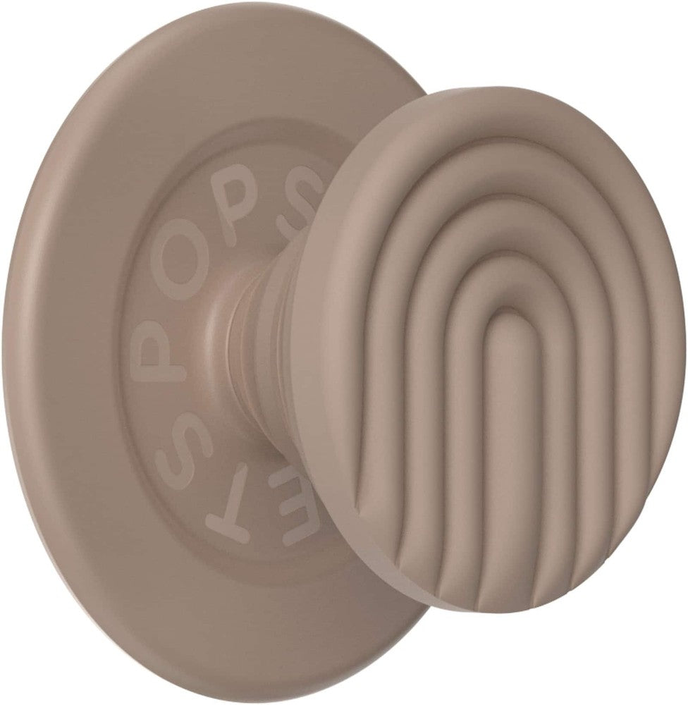 PopSockets - MagSafe Round PopGrip Cell Phone Grip  Stand with Adapter Ring for Mobile Phones - PopOut Curves Latte