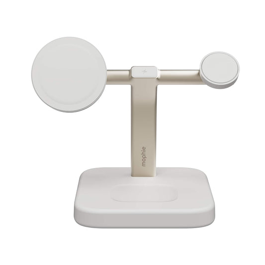 mophie - Qi2 3-in-1 Charging stand - White