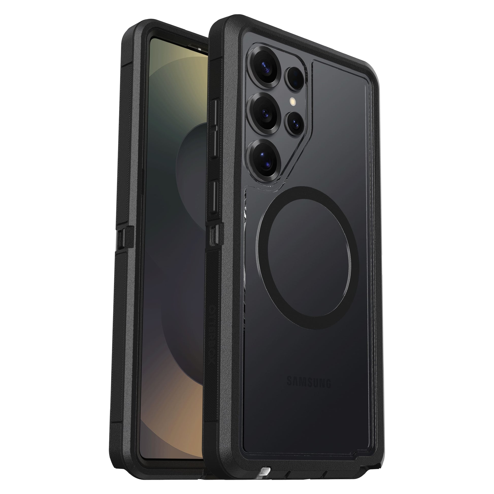 OtterBox - Defender Series Pro XT Hard Shell with Magnets for Samsung Galaxy S25 Ultra - Dark Side