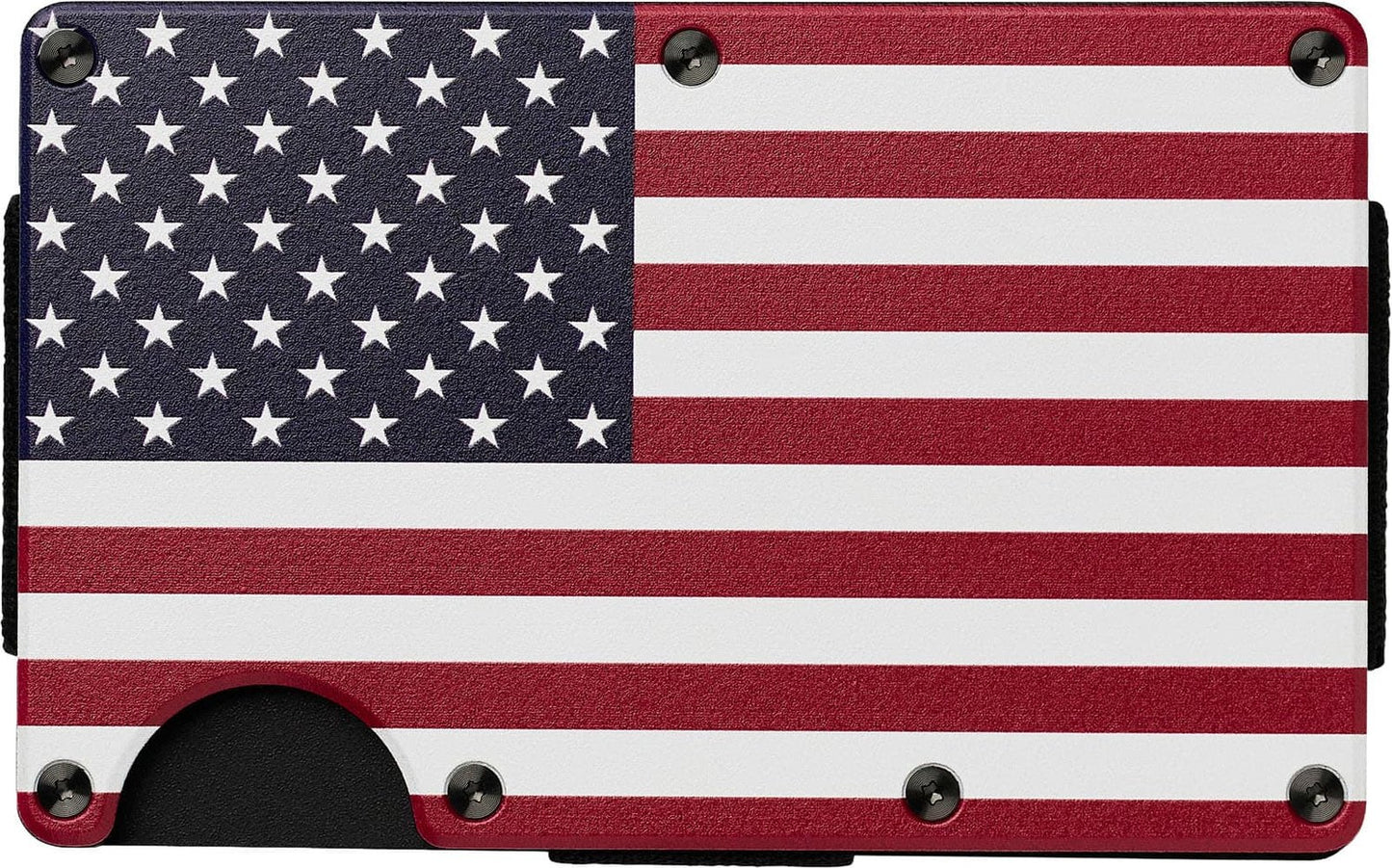 The Ridge Wallet - Aluminum Cash Strap - Stars and Stripes
