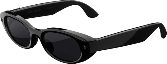 Starfire Kylie Edition - Smart AI glasses for Women Men - Meta AI 12MP Camera Live Translate - Black Lenses - Classic Black