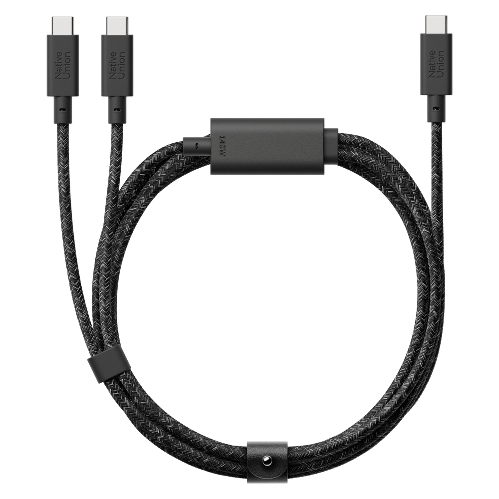 Native Union - Belt Cable 2-in-1 (USB-C to USB-C  USB-C) - COSMOS