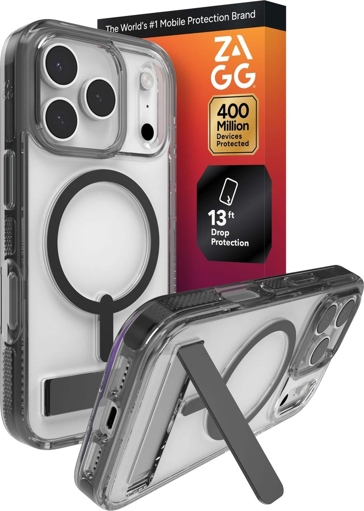 ZAGG - Santa Cruz Snap with Kickstand for  iPhone 17 Pro - Jet Black