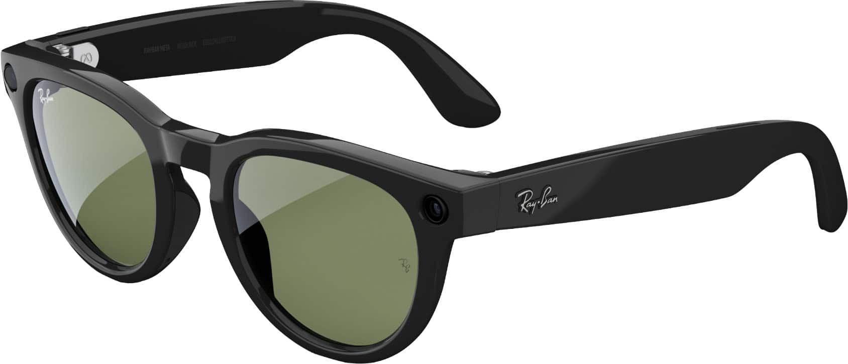Ray-Ban Meta - Ray-Ban  Meta Headliner Low Bridge Fit (Gen 2) - Shiny Green lenses - Black