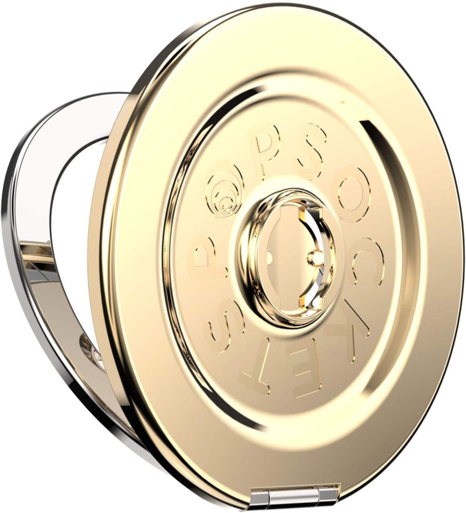 PopSockets - MagSafe Kick-Out BASE Only Compatible Only with PopTops Universal Magnetic Grip Base for Cell Phones - Gold