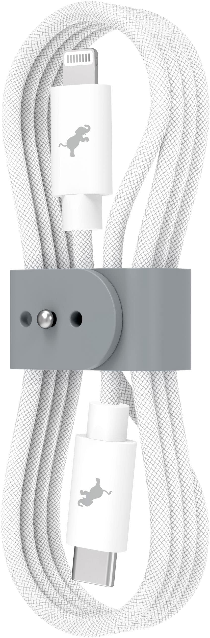 Nimble - Powerknit USB-C to Lightning Cable 1M/3.3FT MFi Certified Fast Charging for iPhone 146 iPad  AirPods Durable Cord - White