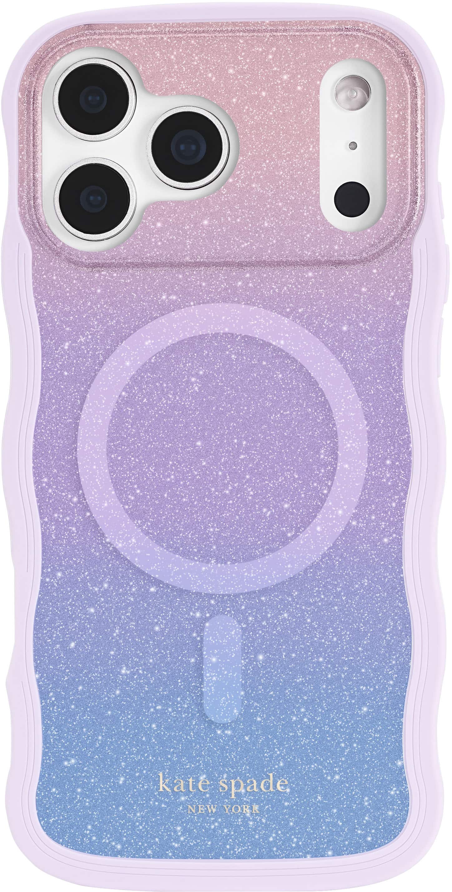 kate spade new york - Wavy Case with MagSafe for Apple iPhone 17 Pro Max - Opal Glitter