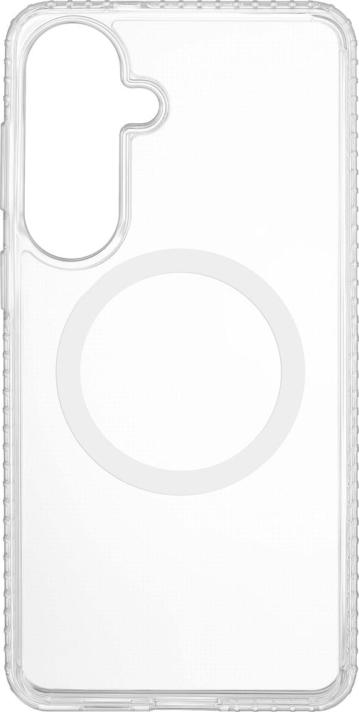 Insignia - Hard-Shell Case with Magnetic Charging Ring for Samsung Galaxy S26+ - Clear
