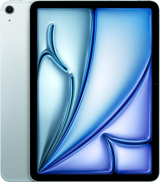 Apple - 11-inch iPad Air M3 chip Built for Apple Intelligence Wi-Fi + Cellular 256GB - Blue (Unlocked)