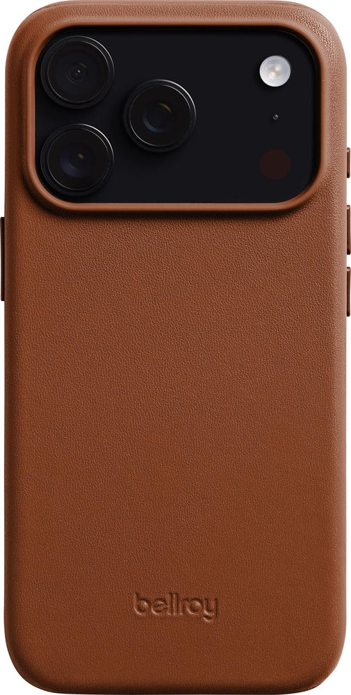Bellroy -  iPhone 17 Pro Premium Leather Phone Case - Rust