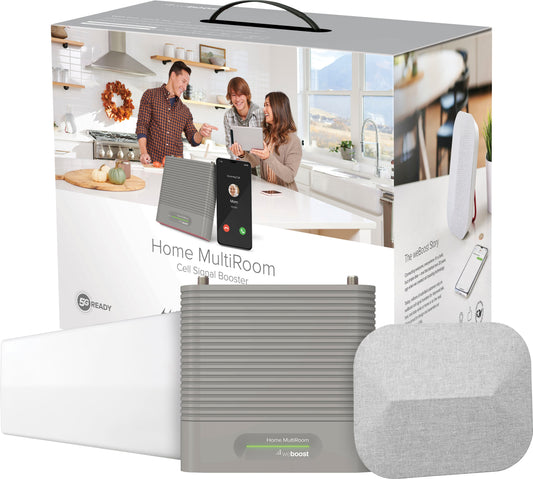 weBoost - Home MultiRoom Cell Phone Signal Booster Kit Boosts 4G LTE  5G up to 5000 sq ft for all U.S. Carriers - Gray