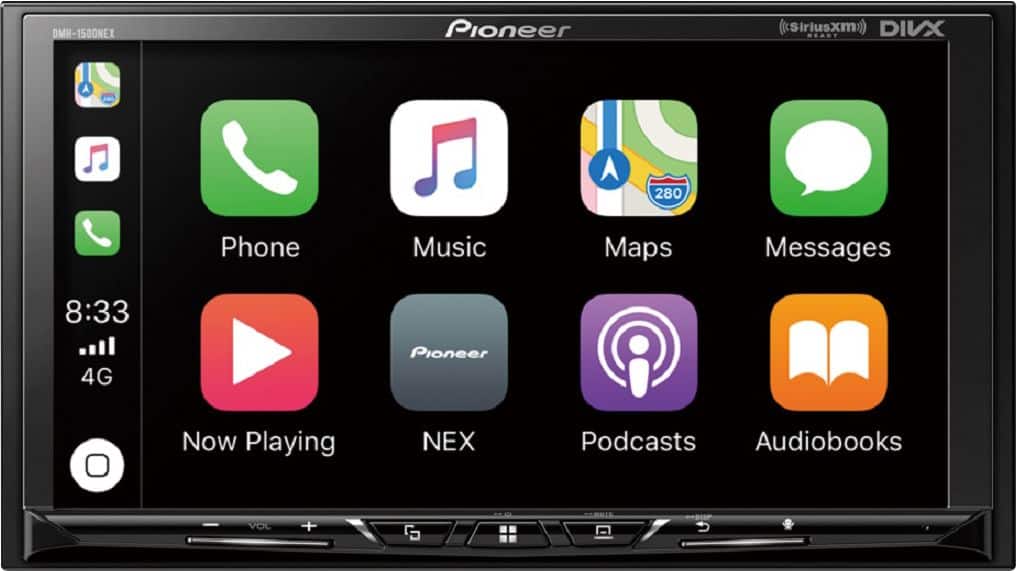 Pioneer - 7" Android Auto and Apple CarPlay Bluetooth Digital Media (DM) Receiver - Black