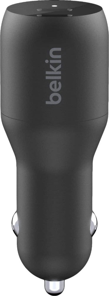 Belkin - BOOSTCHARGE  Dual USB-C Car Charger 36W - Black