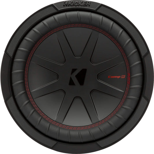 KICKER - CompR 10" Dual-Voice-Coil 2-Ohm Subwoofer - Black