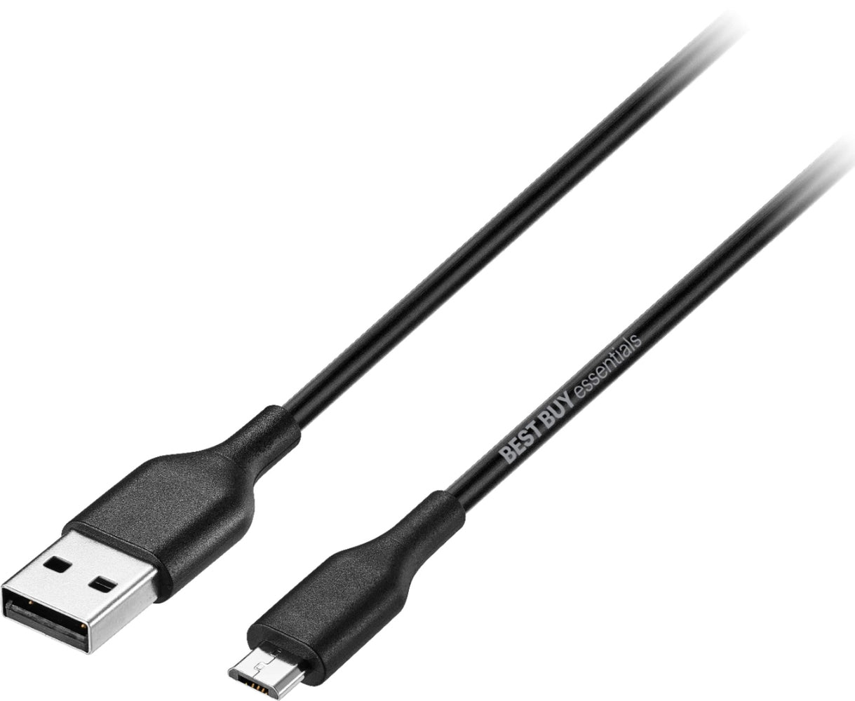 Best Buy essentials - 9' USB-A to Micro USB Charge-and-Sync Cable - Black