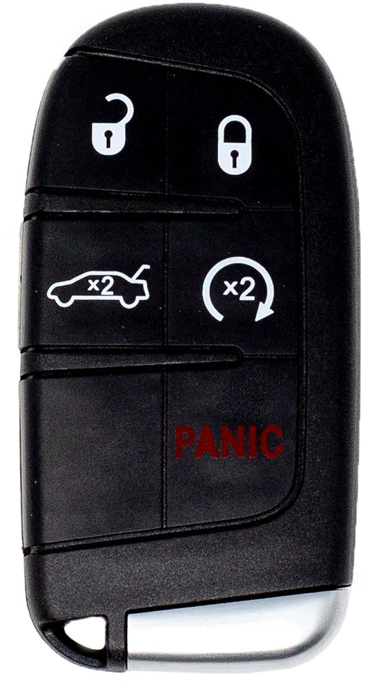 Car Keys Express - Chrysler  Dodge Simple Remote - 5 Button Smart Key Remote and programming device - Black