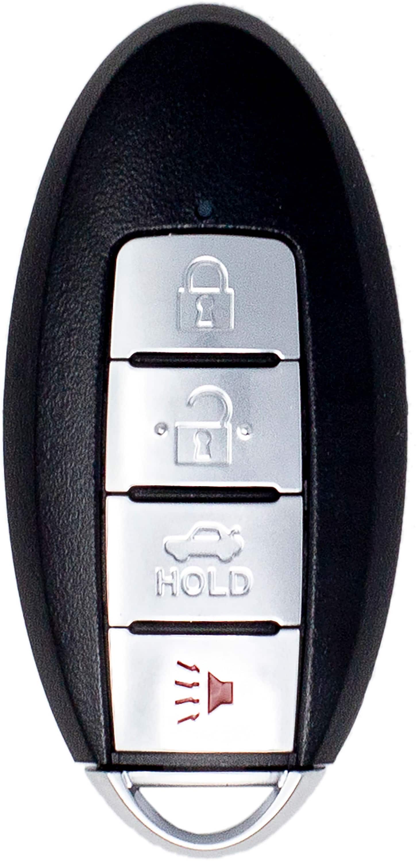 Car Keys Express - Nissan Simple Key - 4 Button Smart Key Remote and programming device - Black